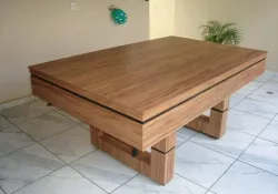 MESA DE BILHAR E JANTAR 2,00 X 1,20 FABRICADA EM MDF